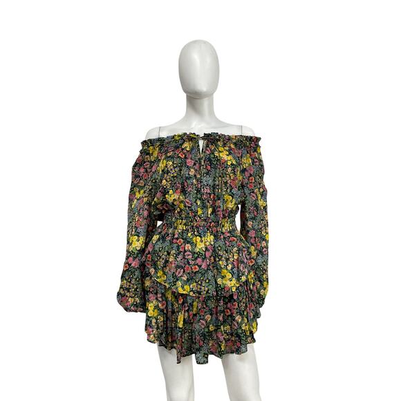 Loveshackfancy 'Popover' Green Cotton Dress Size P - Picture 1 of 4